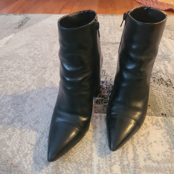 Nine West Black Leather Booties - Picture 2 of 8